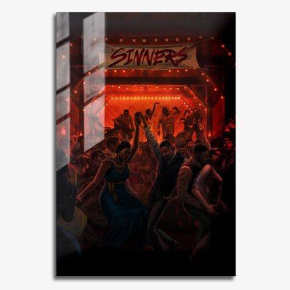 Flex Designs Metal Poster Sinners Cartoon 11 x 17" Home Goods - Movie 1995 Movie Metal Poster