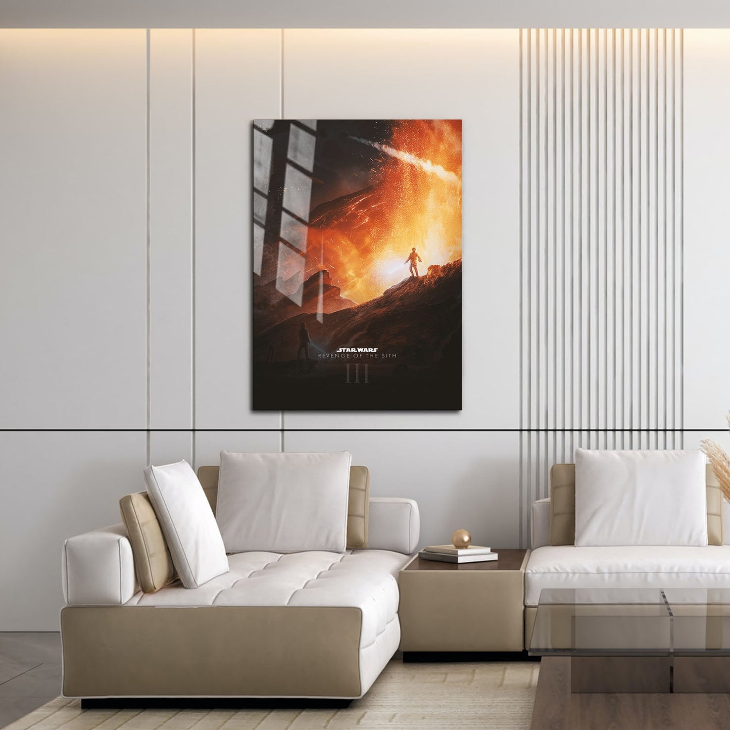 Flex Designs Metal Poster Star Wars Episode III Revenge of the Sith Cartoon 16 x 24" Home Goods - Movie 2005 Movie Metal Poster