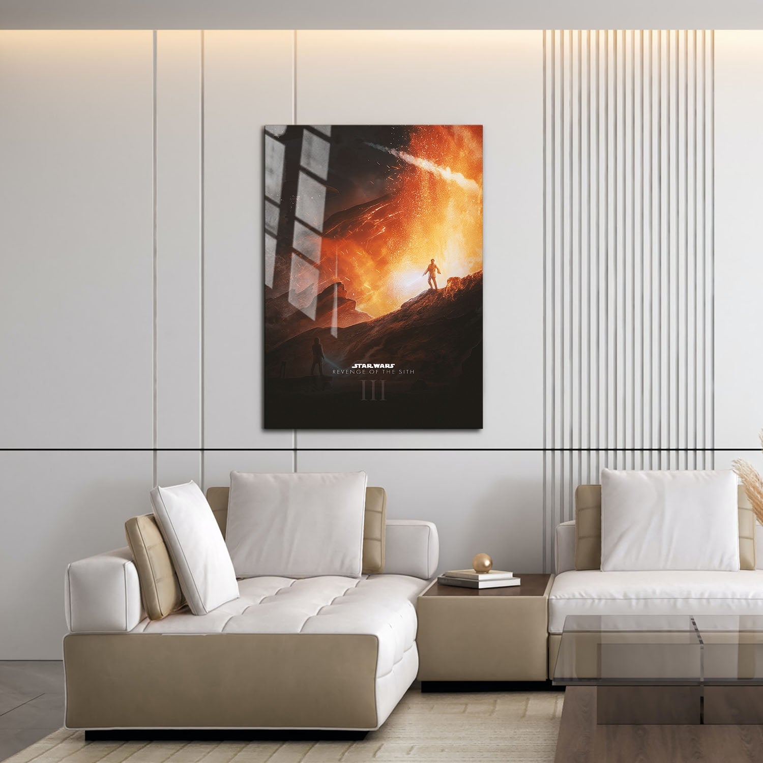 Flex Designs Metal Poster Star Wars Episode III Revenge of the Sith Cartoon 16 x 24" Home Goods - Movie 2005 Movie Metal Poster