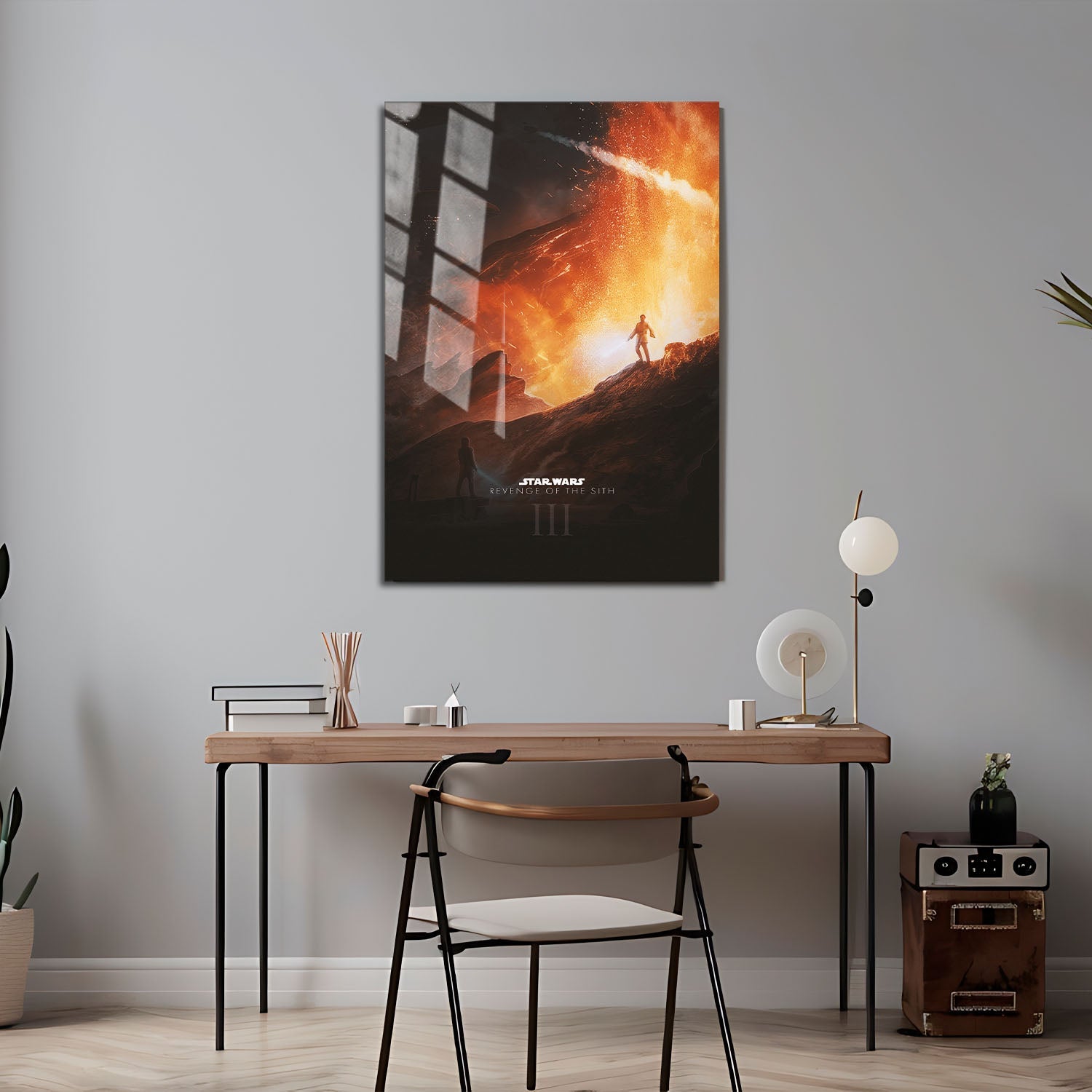 Flex Designs Metal Poster Star Wars Episode III Revenge of the Sith Cartoon 24 x 36" Home Goods - Movie 2005 Movie Metal Poster
