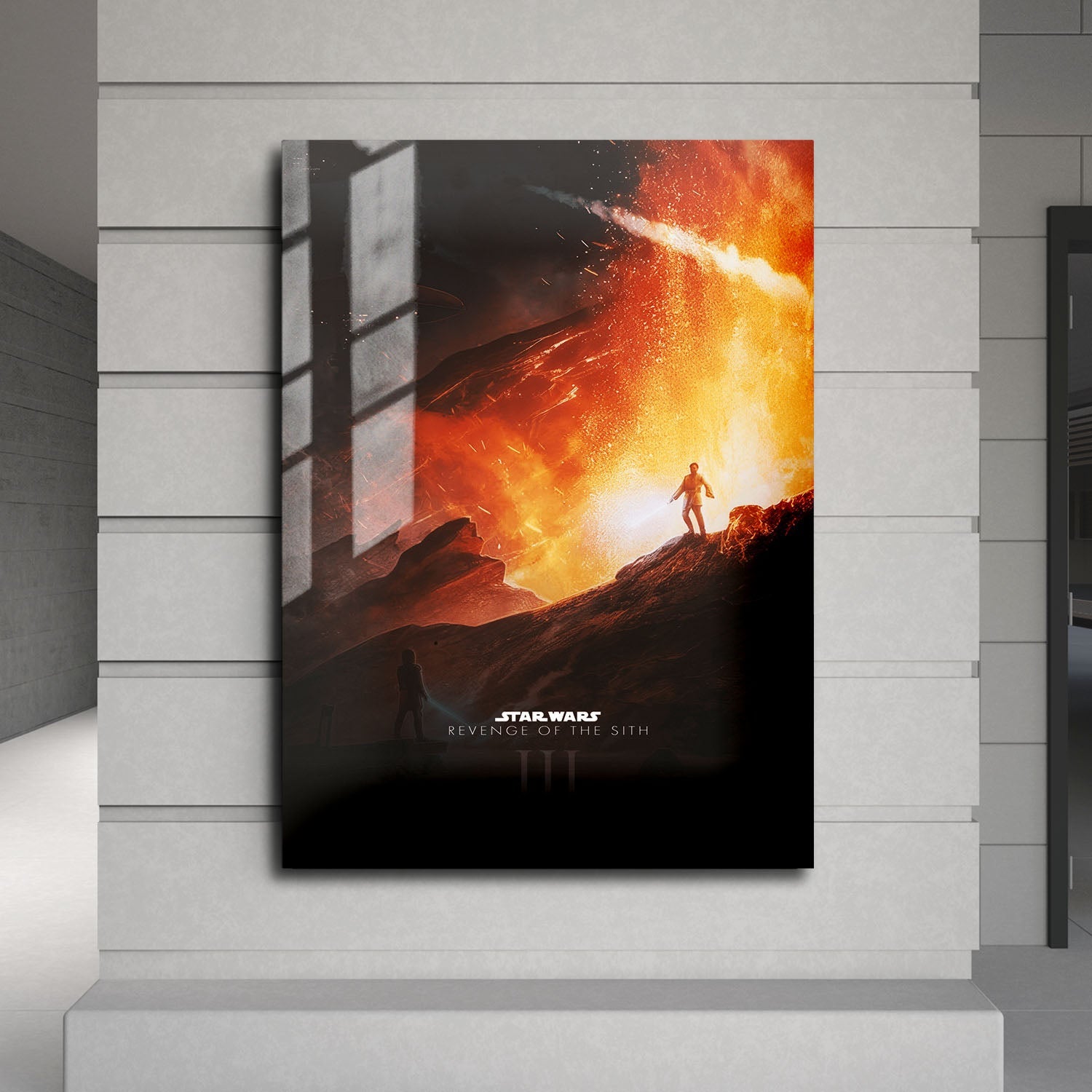 Flex Designs Metal Poster Star Wars Episode III Revenge of the Sith Cartoon 24 x 36" Home Goods - Movie 2005 Movie Metal Poster
