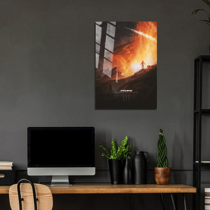 Flex Designs Metal Poster Star Wars Episode III Revenge of the Sith Cartoon 5 x 7" Home Goods - Movie 2005 Movie Metal Poster