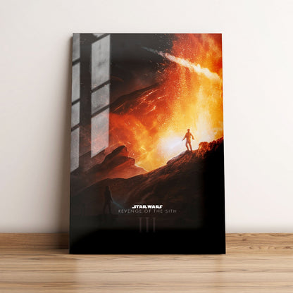 Star Wars Episode III Revenge of the Sith Cartoon Movie Metal Poster