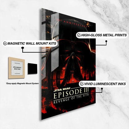 Flex Designs Metal Poster Star Wars Episode III Revenge of the Sith Final 16 x 24" Home Goods - Movie 2005 Movie Metal Poster