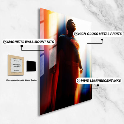 Flex Designs Metal Poster Superman Key Art 16 x 24" Home Goods - Movie 2006 Movie Metal Poster