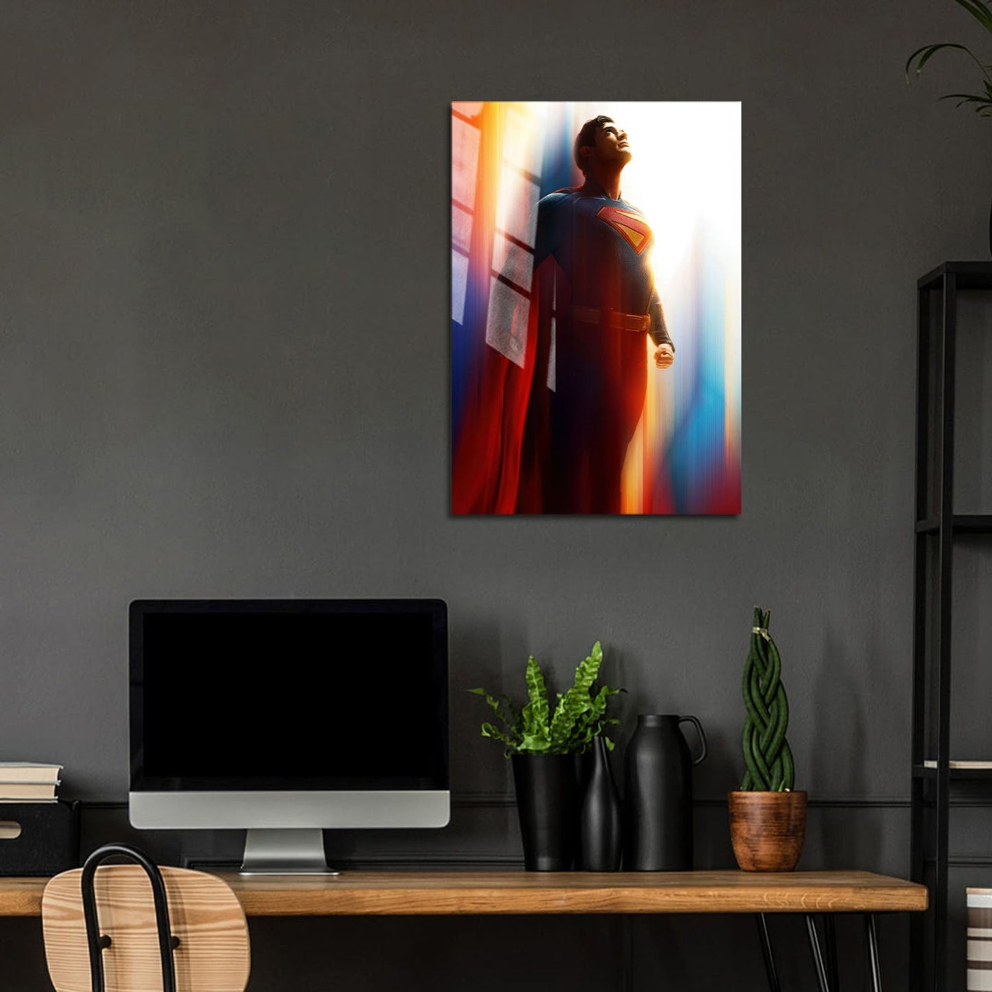 Flex Designs Metal Poster Superman Key Art 5 x 7" Home Goods - Movie 2006 Movie Metal Poster