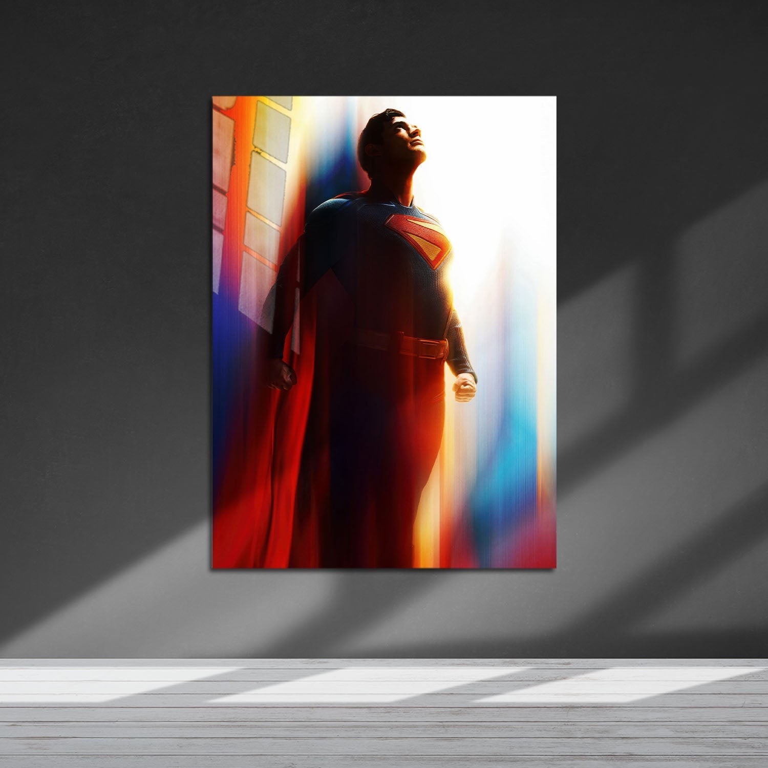 Flex Designs Metal Poster Superman Key Art 5 x 7" Home Goods - Movie 2006 Movie Metal Poster