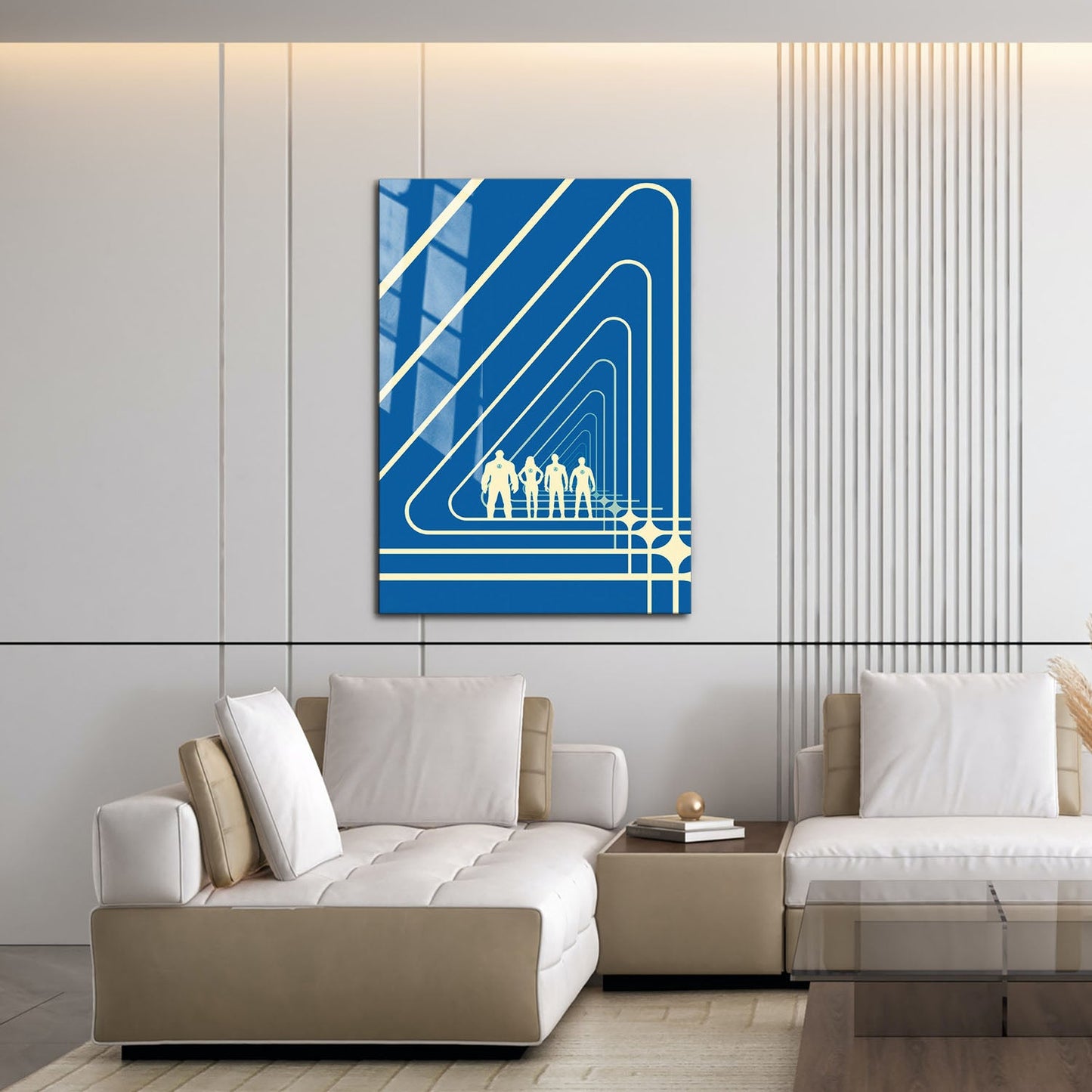 Flex Designs Metal Poster The Fantastic Four First Steps Minimalist 16 x 24" Home Goods - Movie 2025 Movie Metal Poster