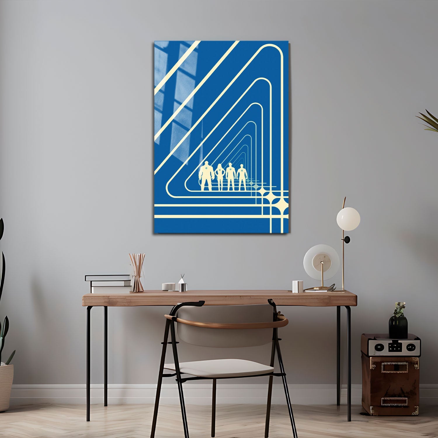 Flex Designs Metal Poster The Fantastic Four First Steps Minimalist 24 x 36" Home Goods - Movie 2025 Movie Metal Poster