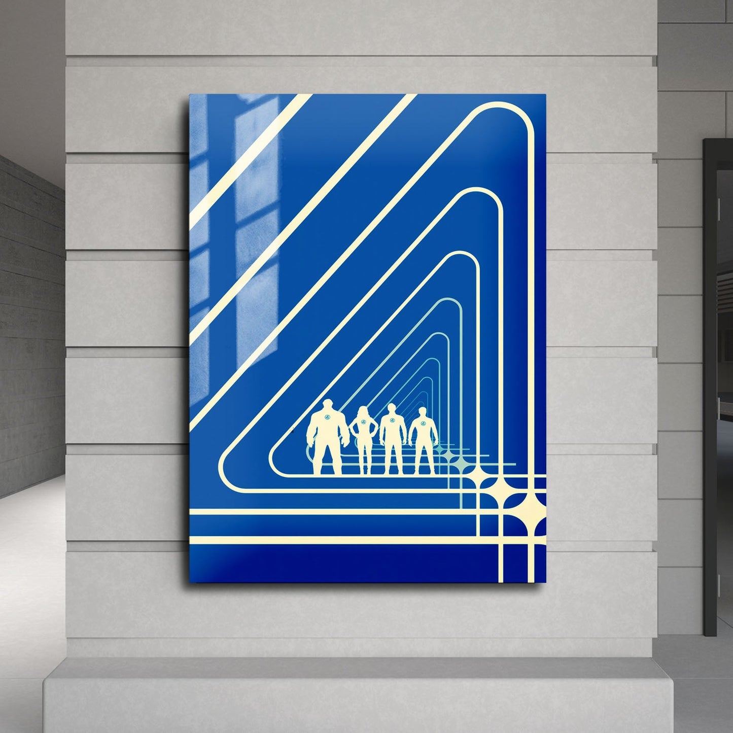 Flex Designs Metal Poster The Fantastic Four First Steps Minimalist 24 x 36" Home Goods - Movie 2025 Movie Metal Poster