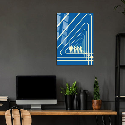 Flex Designs Metal Poster The Fantastic Four First Steps Minimalist 5 x 7" Home Goods - Movie 2025 Movie Metal Poster