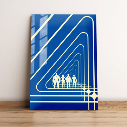 The Fantastic Four First Steps Minimalist Movie Metal Poster
