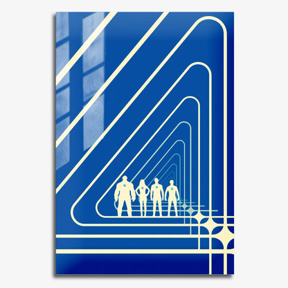 Flex Designs Metal Poster The Fantastic Four First Steps Minimalist 11 x 17" Home Goods - Movie 2025 Movie Metal Poster