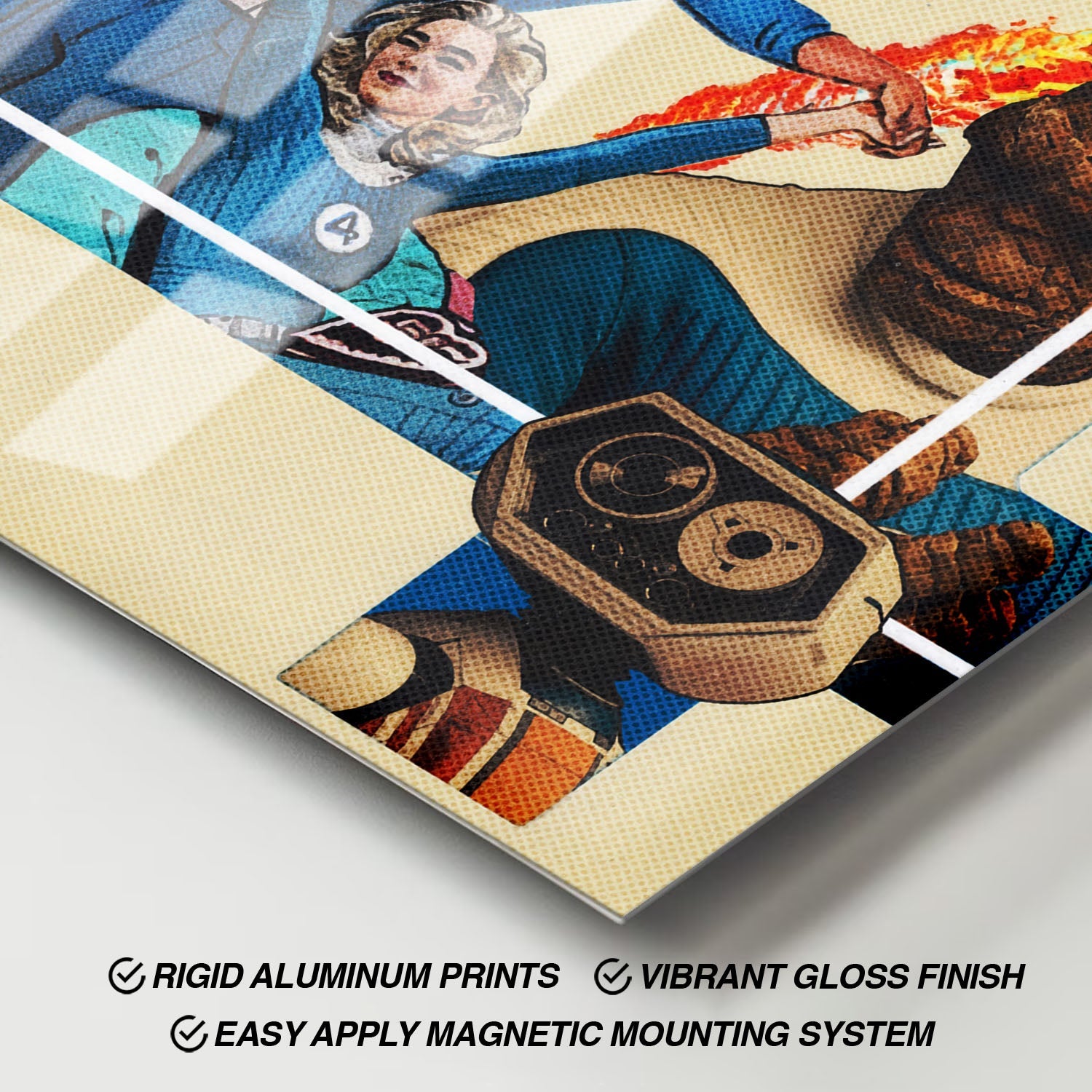 Flex Designs Metal Poster The Fantastic Four First Steps Teaser 11 x 17" Home Goods - Movie 2025 Movie Metal Poster
