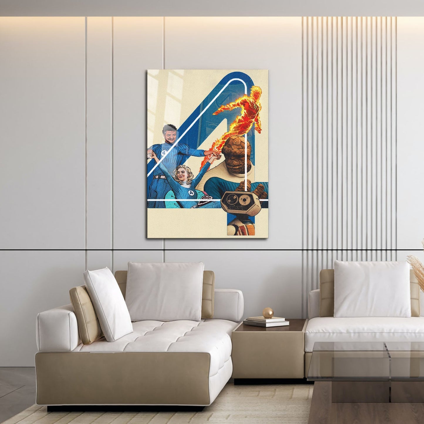Flex Designs Metal Poster The Fantastic Four First Steps Teaser 16 x 24" Home Goods - Movie 2025 Movie Metal Poster