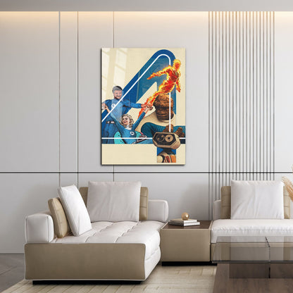 Flex Designs Metal Poster The Fantastic Four First Steps Teaser 16 x 24" Home Goods - Movie 2025 Movie Metal Poster