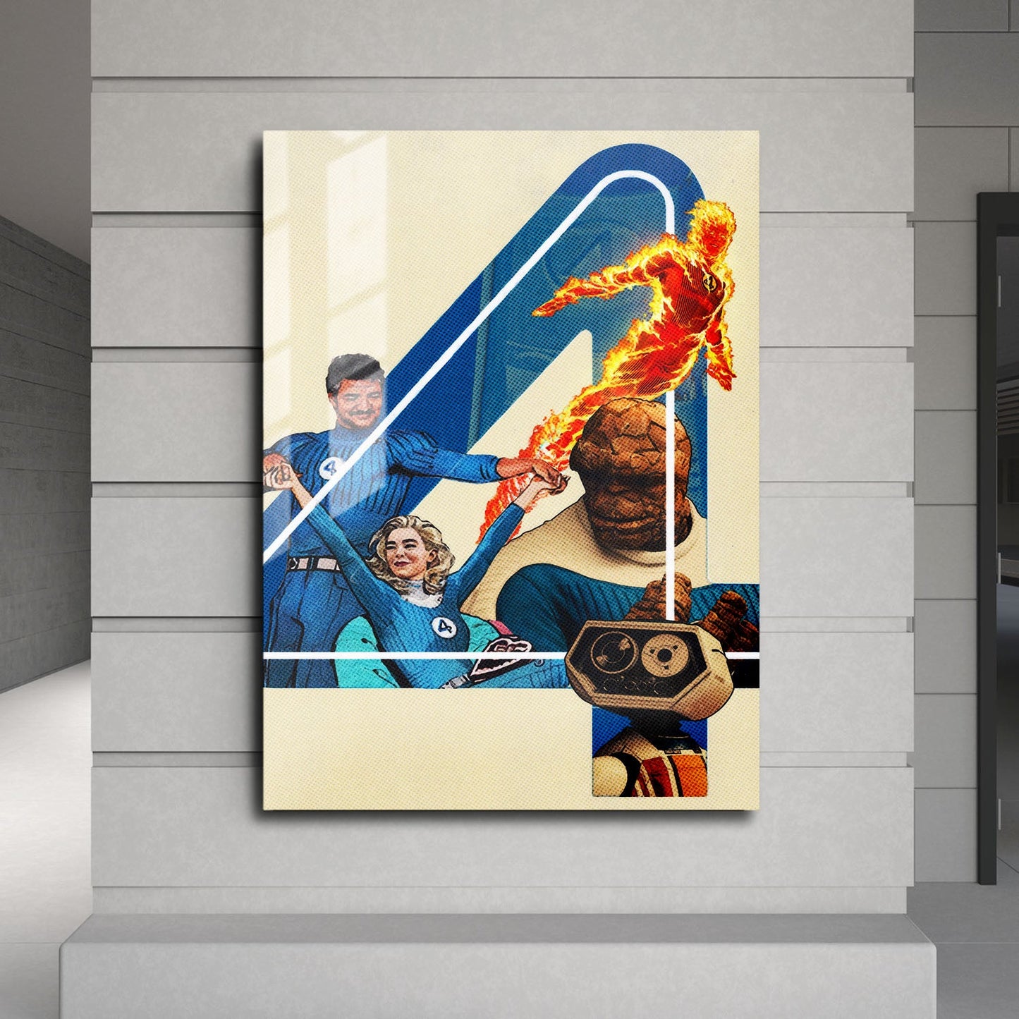 Flex Designs Metal Poster The Fantastic Four First Steps Teaser 24 x 36" Home Goods - Movie 2025 Movie Metal Poster