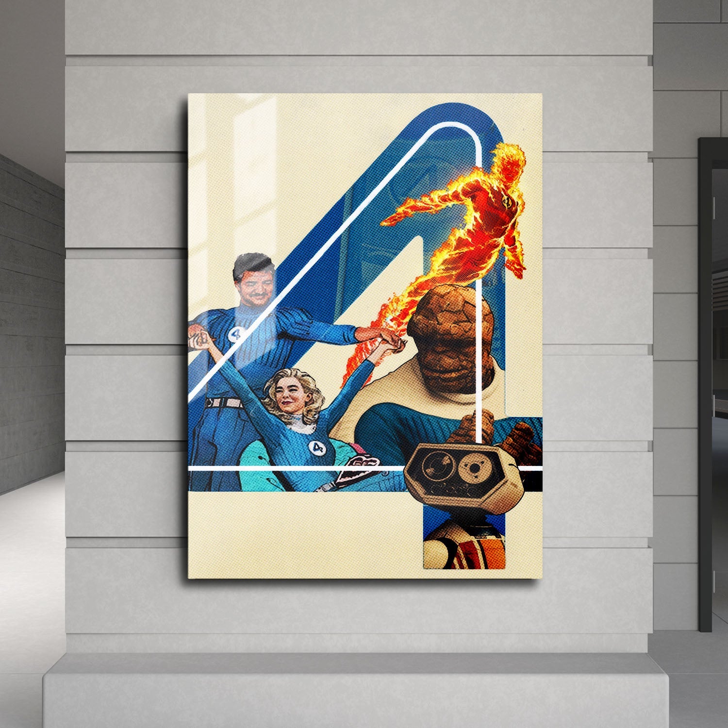 Flex Designs Metal Poster The Fantastic Four First Steps Teaser 24 x 36" Home Goods - Movie 2025 Movie Metal Poster