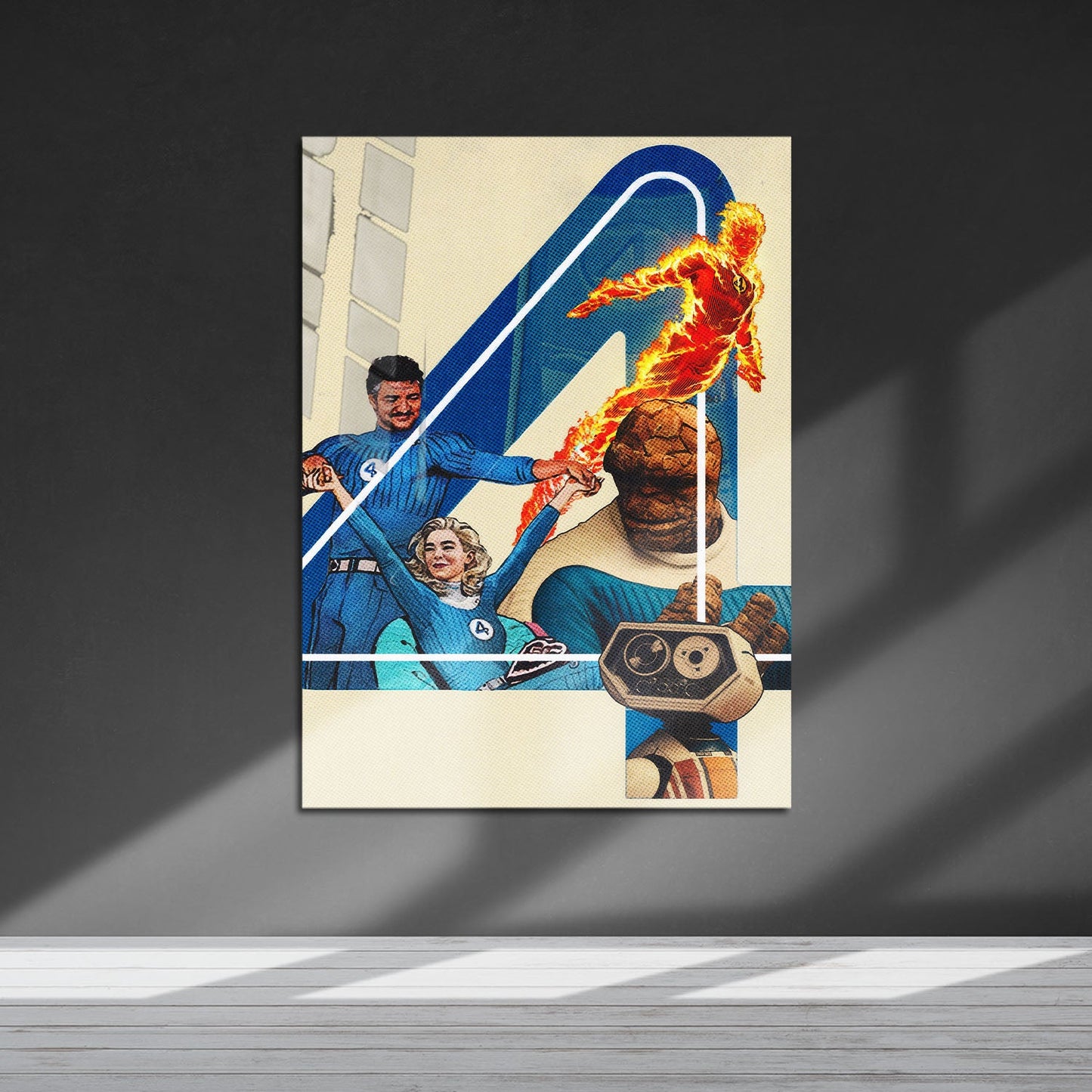 Flex Designs Metal Poster The Fantastic Four First Steps Teaser 5 x 7" Home Goods - Movie 2025 Movie Metal Poster
