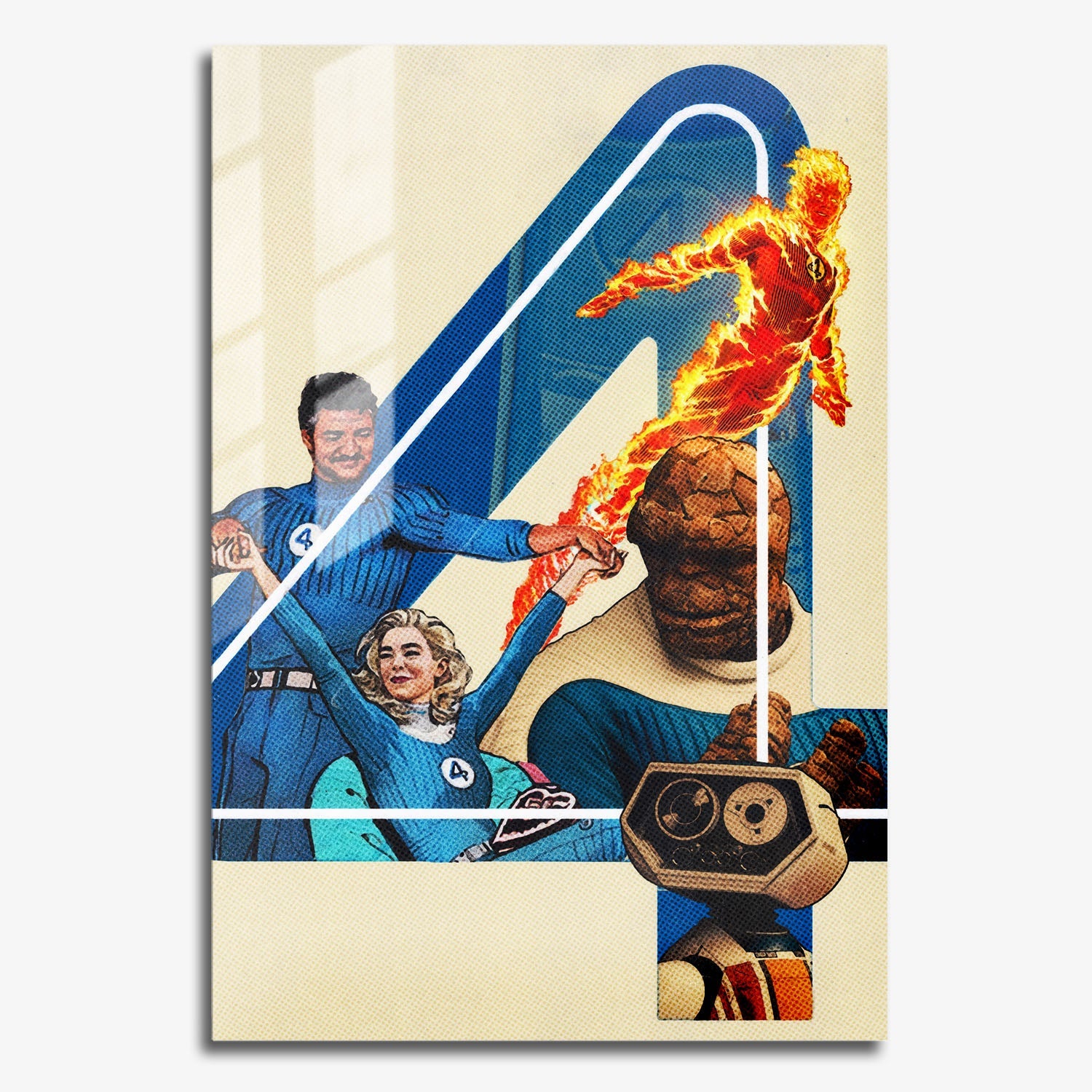 Flex Designs Metal Poster The Fantastic Four First Steps Teaser 11 x 17" Home Goods - Movie 2025 Movie Metal Poster