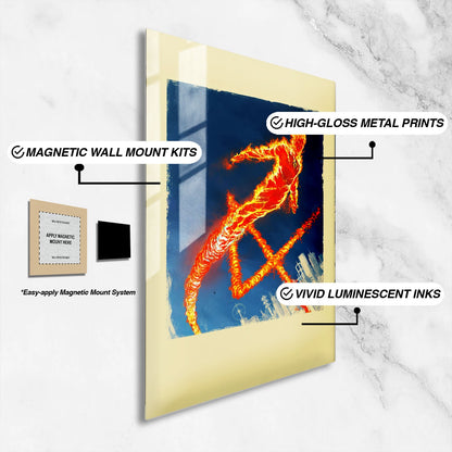 Flex Designs Metal Poster The Fantastic Four- First Steps 16 x 24" Home Goods - Movie 2025 Movie Metal Poster