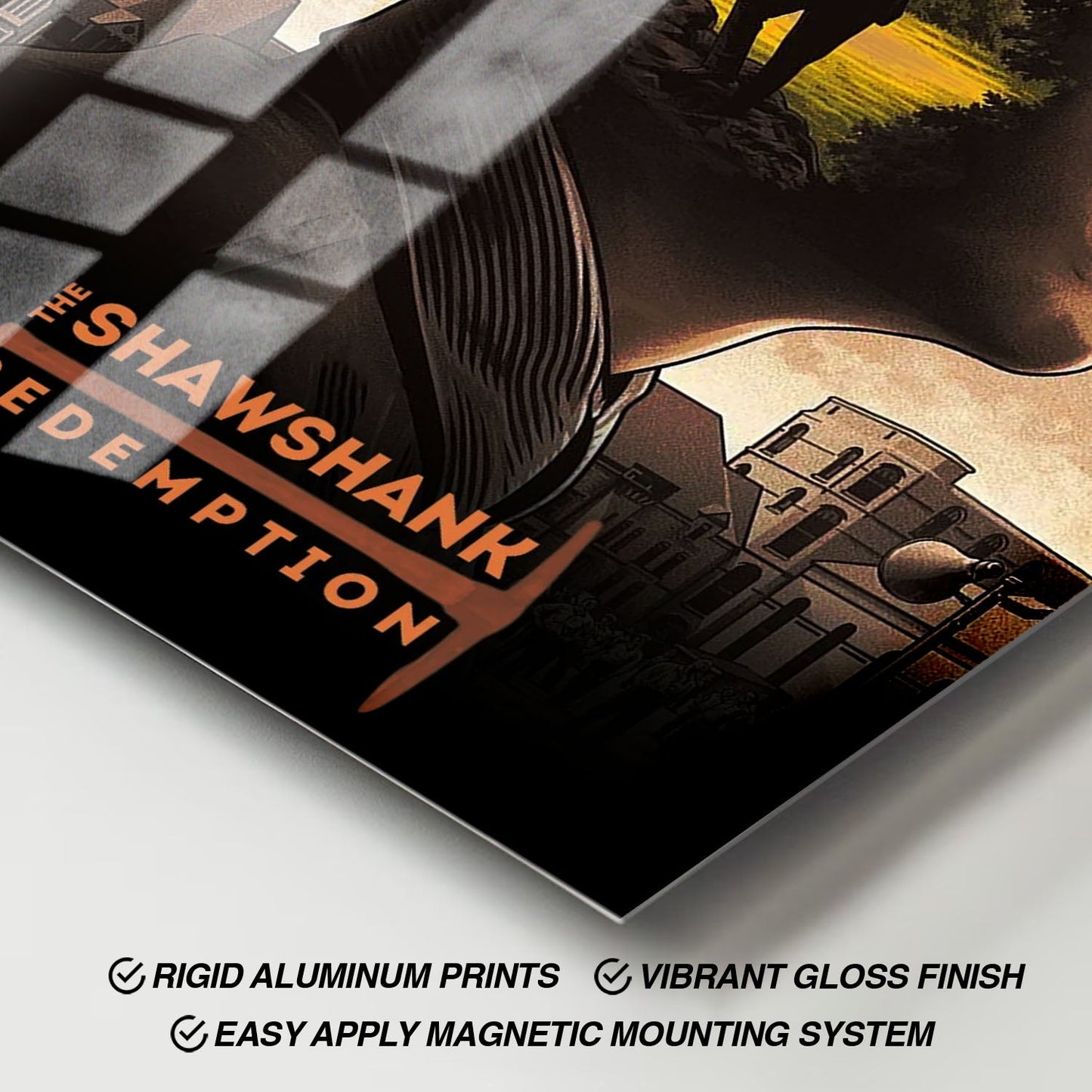 Flex Designs Metal Poster The Shawshank Redemption Alternate 11 x 17" Home Goods - Movie 1994 Movie Metal Poster