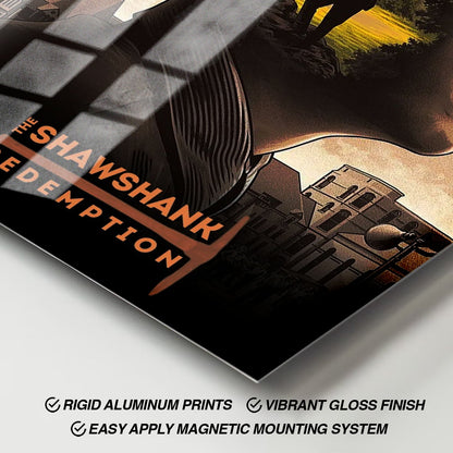 Flex Designs Metal Poster The Shawshank Redemption Alternate 11 x 17" Home Goods - Movie 1994 Movie Metal Poster
