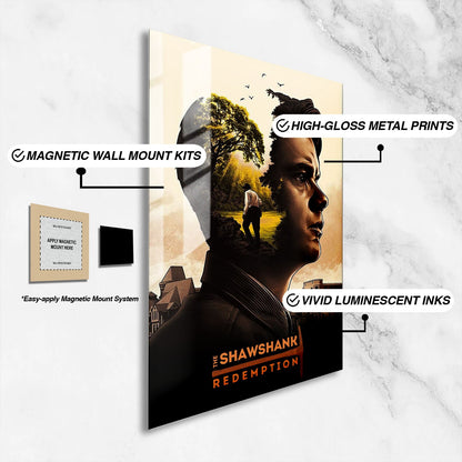 Flex Designs Metal Poster The Shawshank Redemption Alternate 16 x 24" Home Goods - Movie 1994 Movie Metal Poster