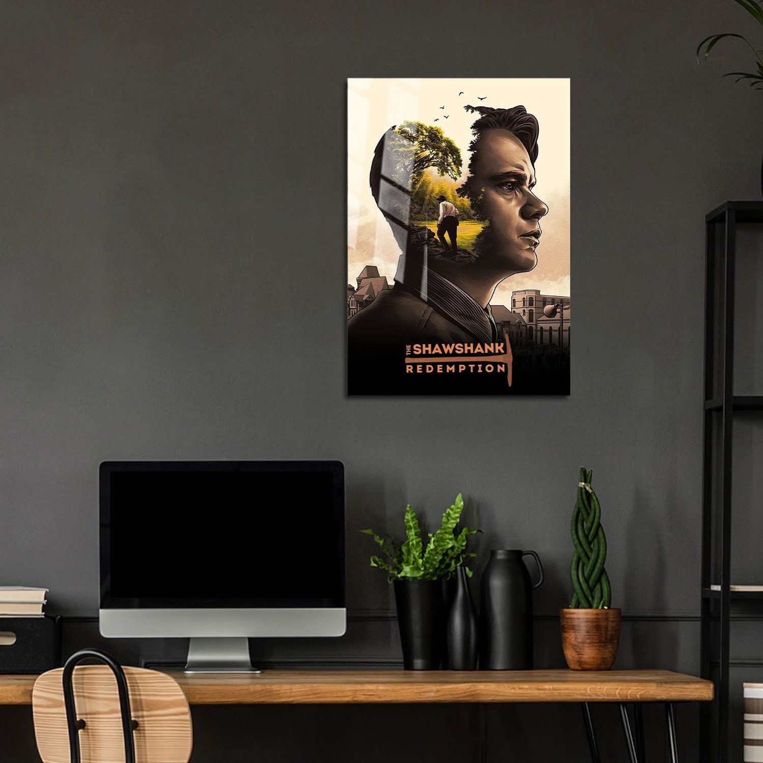 Flex Designs Metal Poster The Shawshank Redemption Alternate 5 x 7" Home Goods - Movie 1994 Movie Metal Poster