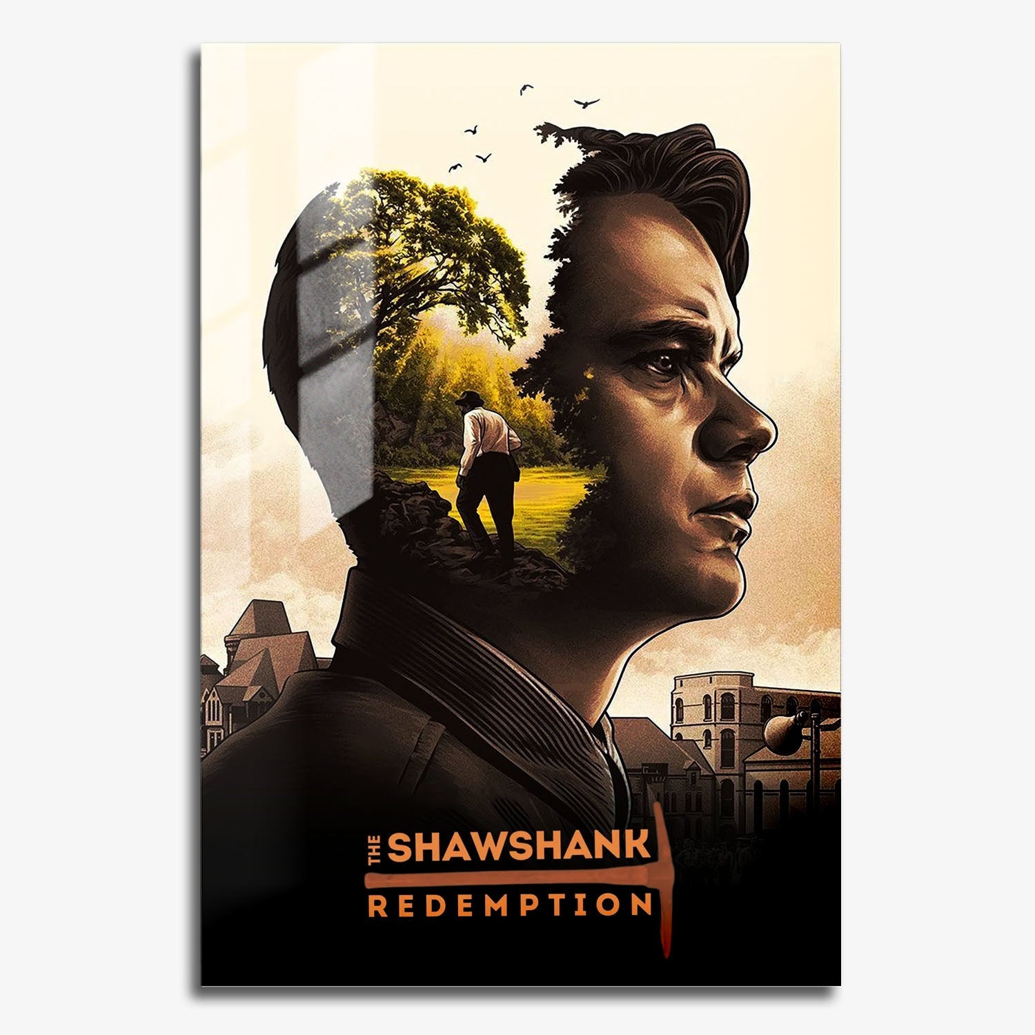 Flex Designs Metal Poster The Shawshank Redemption Alternate 11 x 17" Home Goods - Movie 1994 Movie Metal Poster