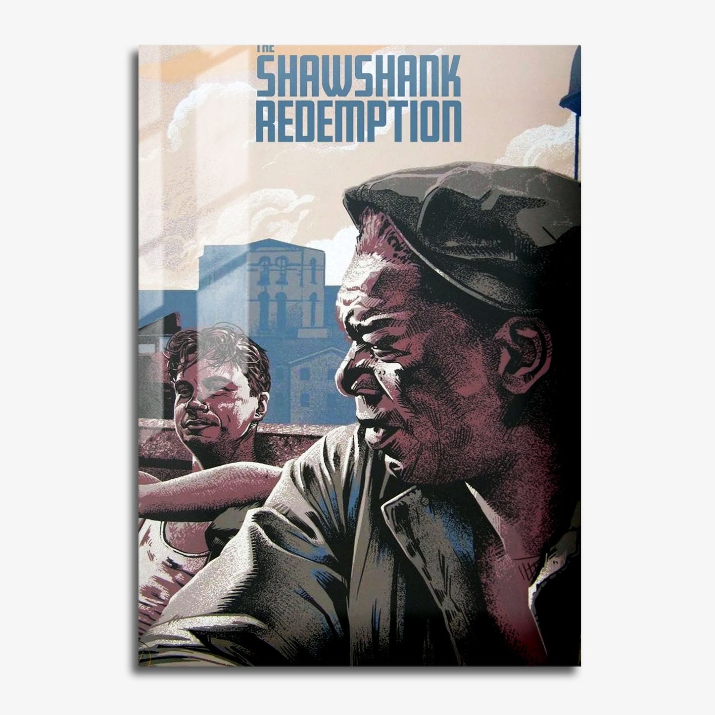 Flex Designs Metal Poster The Shawshank Redemption Minimalist 11 x 17" Home Goods - Movie 1994 Movie Metal Poster