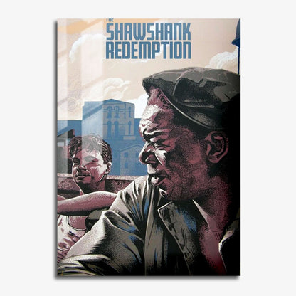 Flex Designs Metal Poster The Shawshank Redemption Minimalist 11 x 17" Home Goods - Movie 1994 Movie Metal Poster