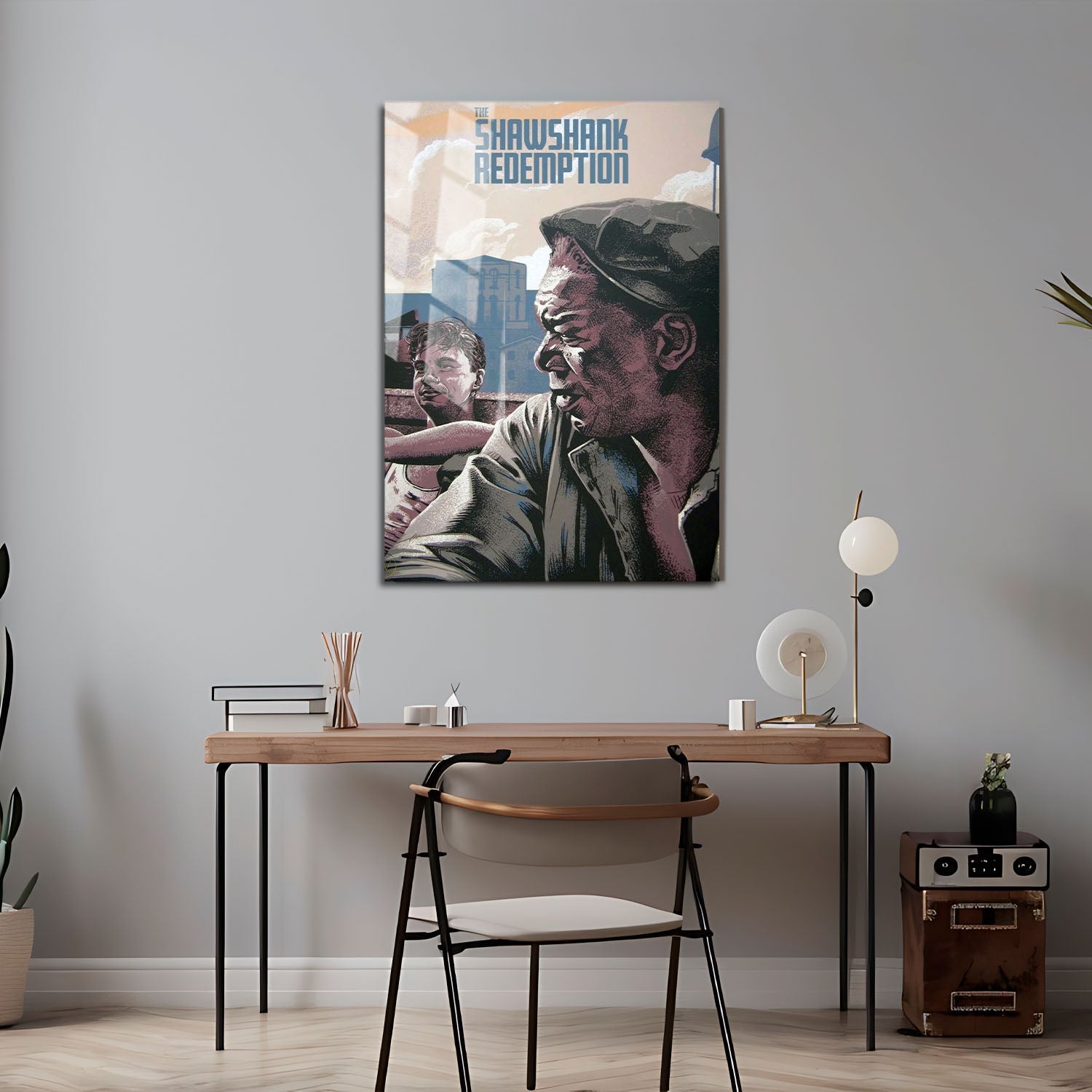 Flex Designs Metal Poster The Shawshank Redemption Minimalist 24 x 36" Home Goods - Movie 1994 Movie Metal Poster