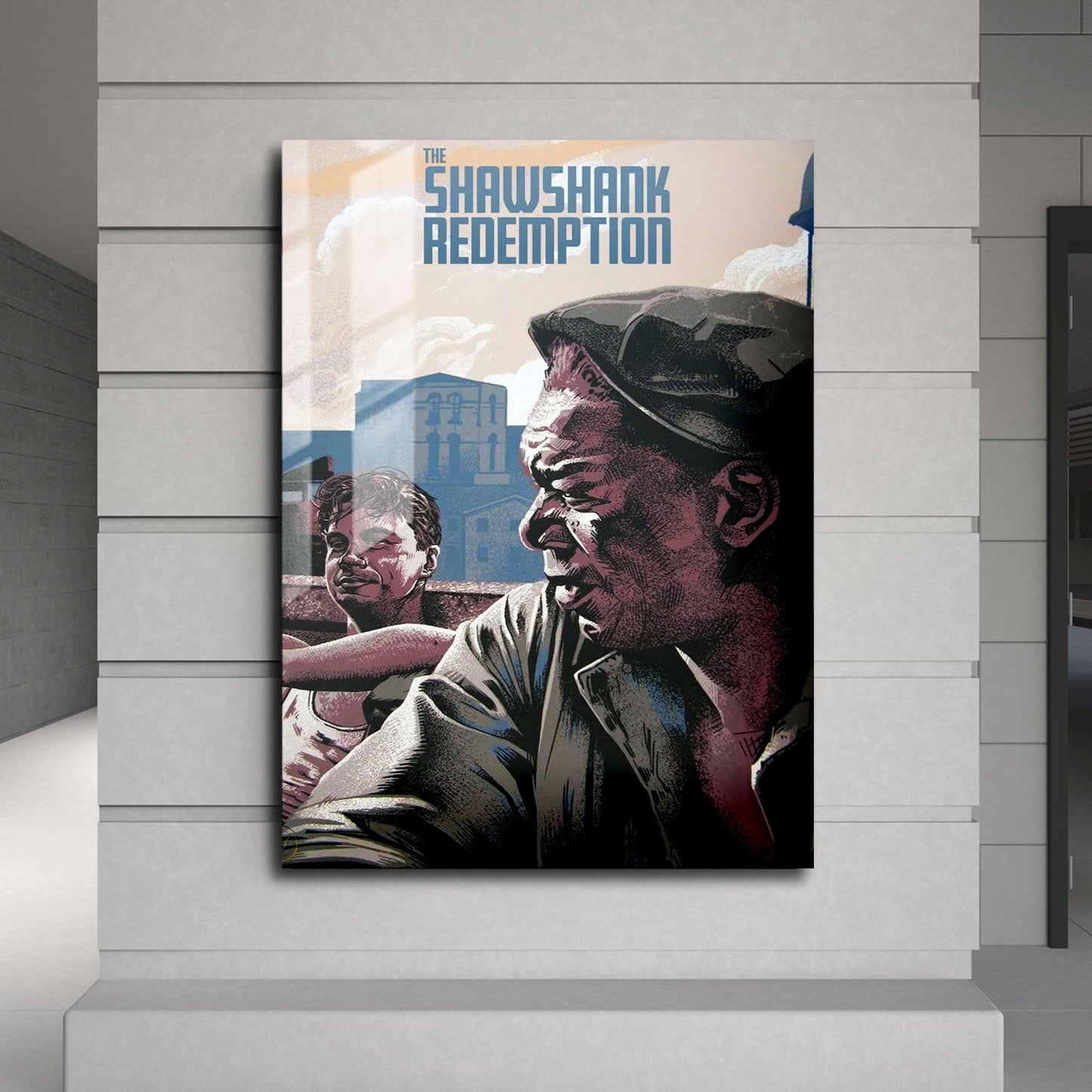 Flex Designs Metal Poster The Shawshank Redemption Minimalist 24 x 36" Home Goods - Movie 1994 Movie Metal Poster