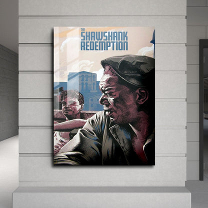 Flex Designs Metal Poster The Shawshank Redemption Minimalist 24 x 36" Home Goods - Movie 1994 Movie Metal Poster