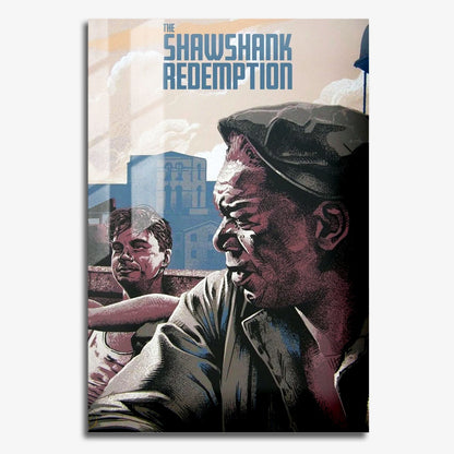 Flex Designs Metal Poster The Shawshank Redemption Minimalist 11 x 17" Home Goods - Movie 1994 Movie Metal Poster
