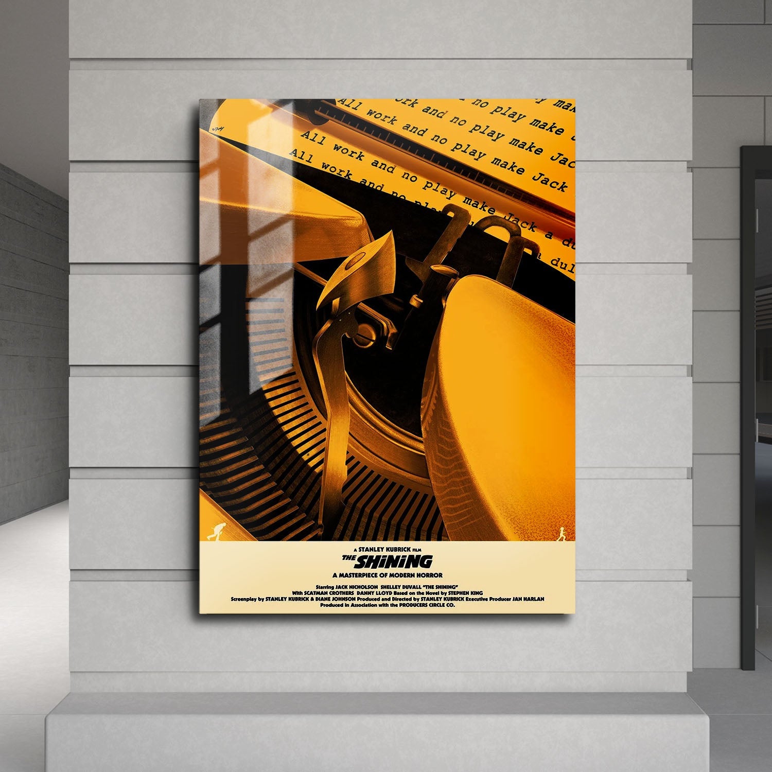Flex Designs Metal Poster The Shining Minimalist 24 x 36" Home Goods - Movie 1980 Movie Metal Poster