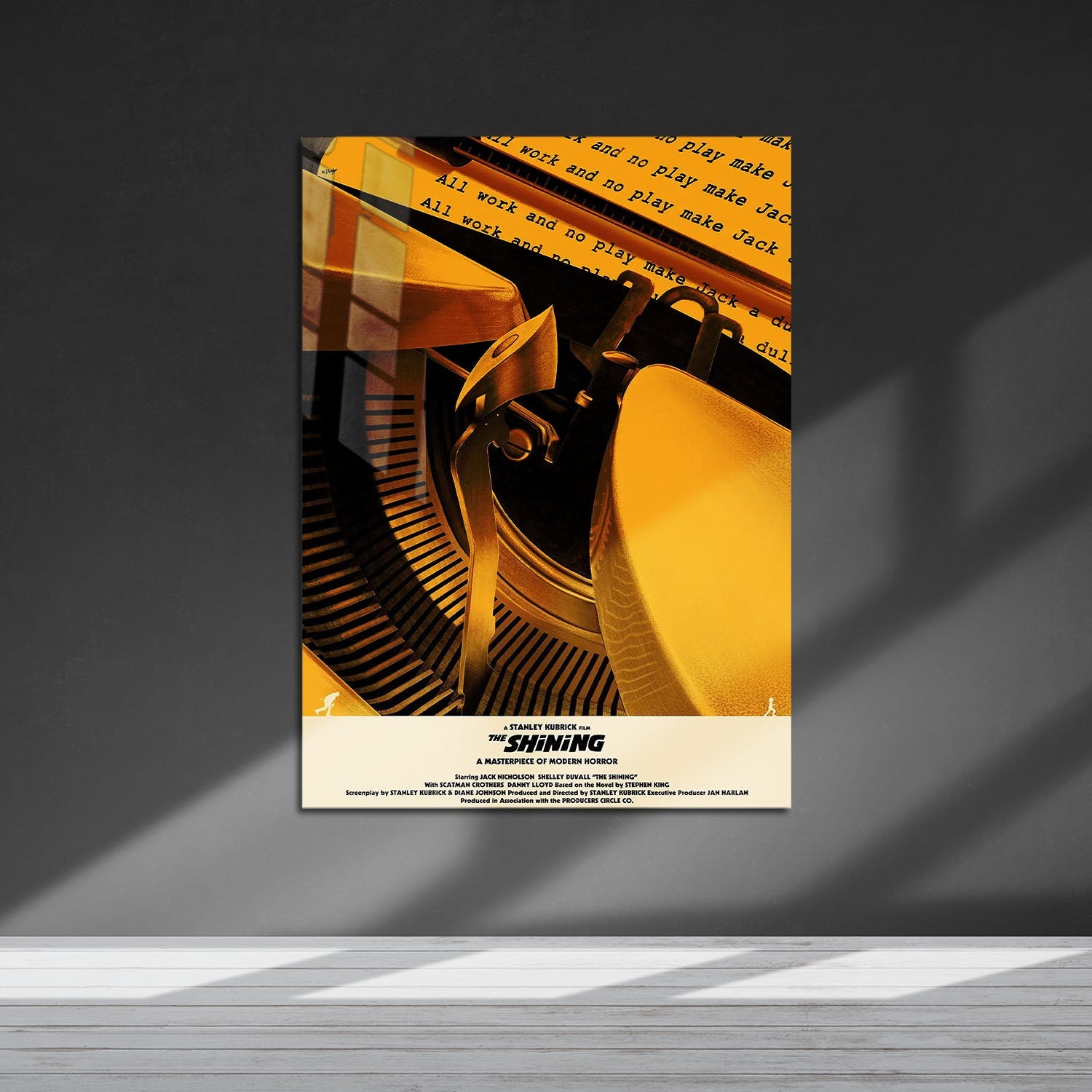 Flex Designs Metal Poster The Shining Minimalist 5 x 7" Home Goods - Movie 1980 Movie Metal Poster