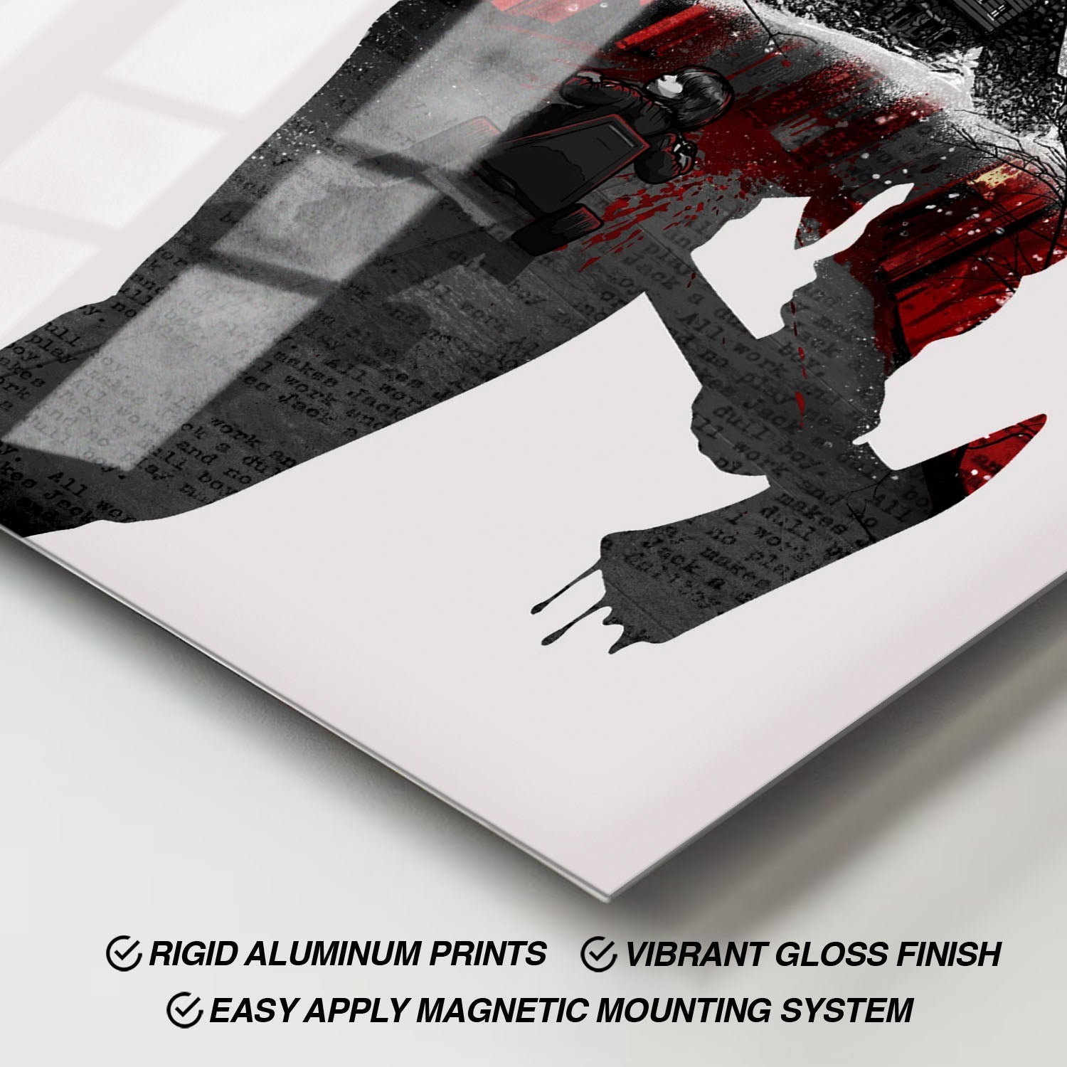 Flex Designs Metal Poster The Shining Teaser 11 x 17" Home Goods - Movie 1980 Movie Metal Poster