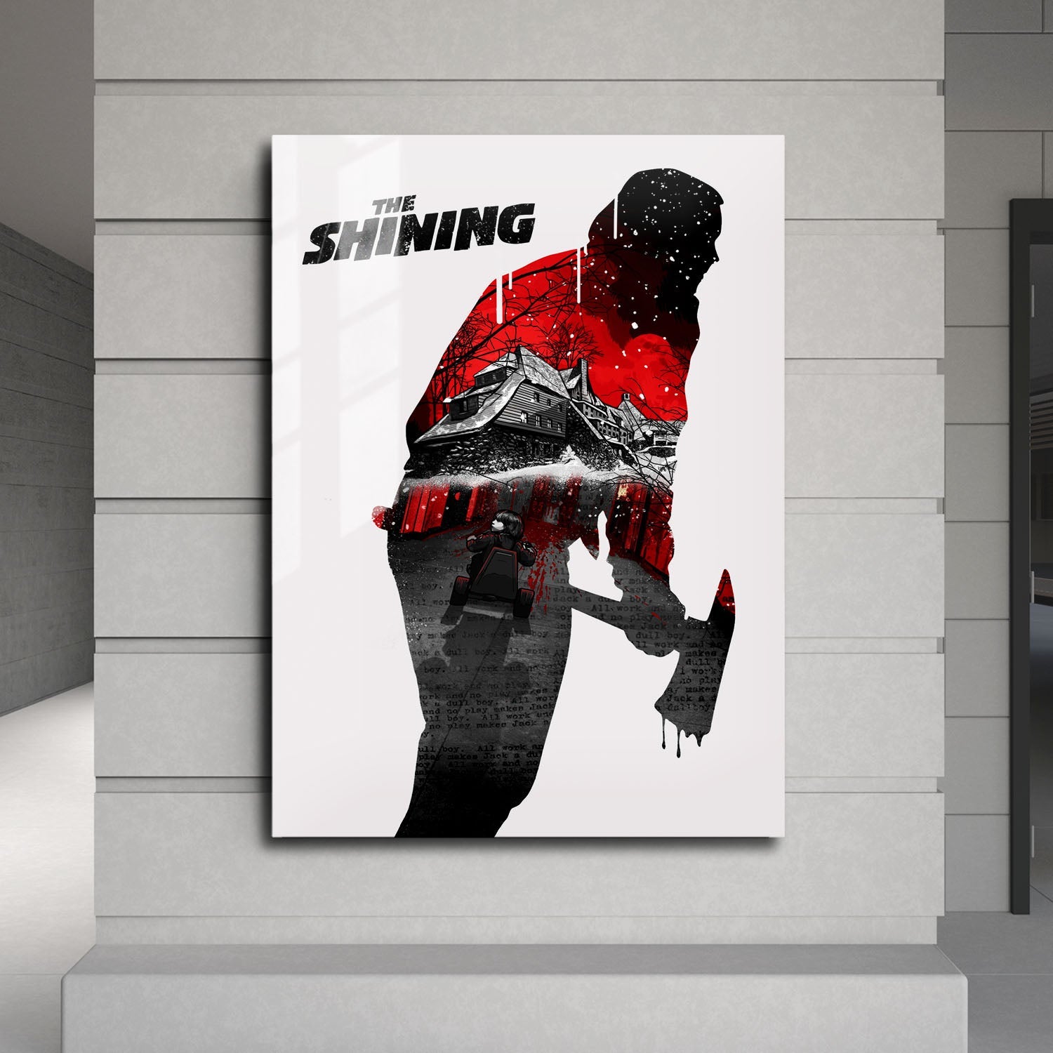 Flex Designs Metal Poster The Shining Teaser 24 x 36" Home Goods - Movie 1980 Movie Metal Poster