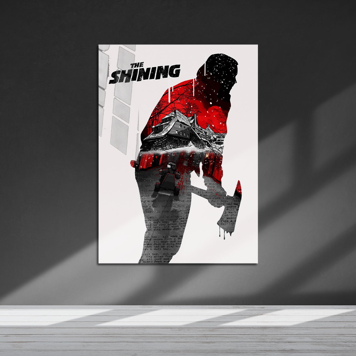 Flex Designs Metal Poster The Shining Teaser 5 x 7" Home Goods - Movie 1980 Movie Metal Poster