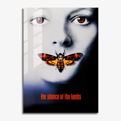 Flex Designs Metal Poster The Silence of the Lambs Cover 11 x 17" Home Goods - Movie 1991 Movie Metal Poster