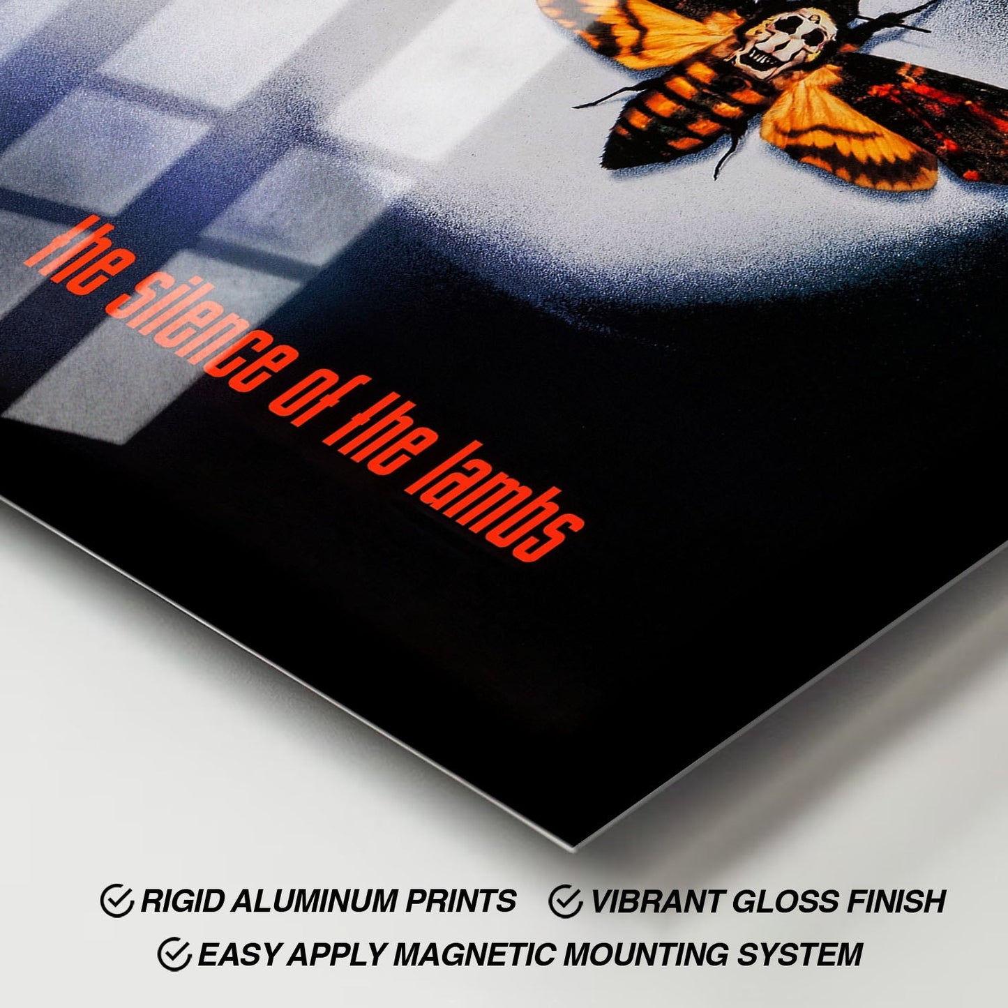 Flex Designs Metal Poster The Silence of the Lambs Cover 11 x 17" Home Goods - Movie 1991 Movie Metal Poster