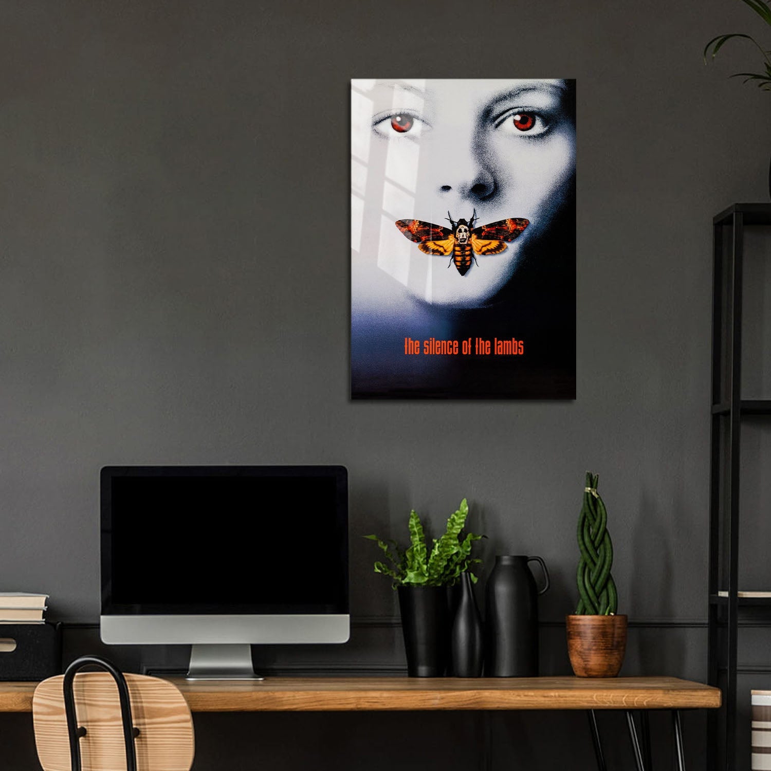 Flex Designs Metal Poster The Silence of the Lambs Cover 5 x 7" Home Goods - Movie 1991 Movie Metal Poster