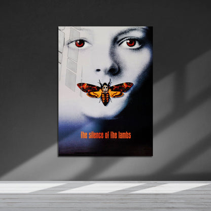Flex Designs Metal Poster The Silence of the Lambs Cover 5 x 7" Home Goods - Movie 1991 Movie Metal Poster
