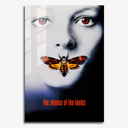Flex Designs Metal Poster The Silence of the Lambs Cover 11 x 17" Home Goods - Movie 1991 Movie Metal Poster