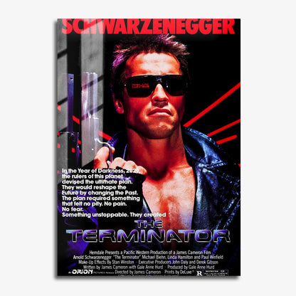 Flex Designs Metal Poster The Terminator Original 11 x 17" Home Goods - Movie 1984 Movie Metal Poster
