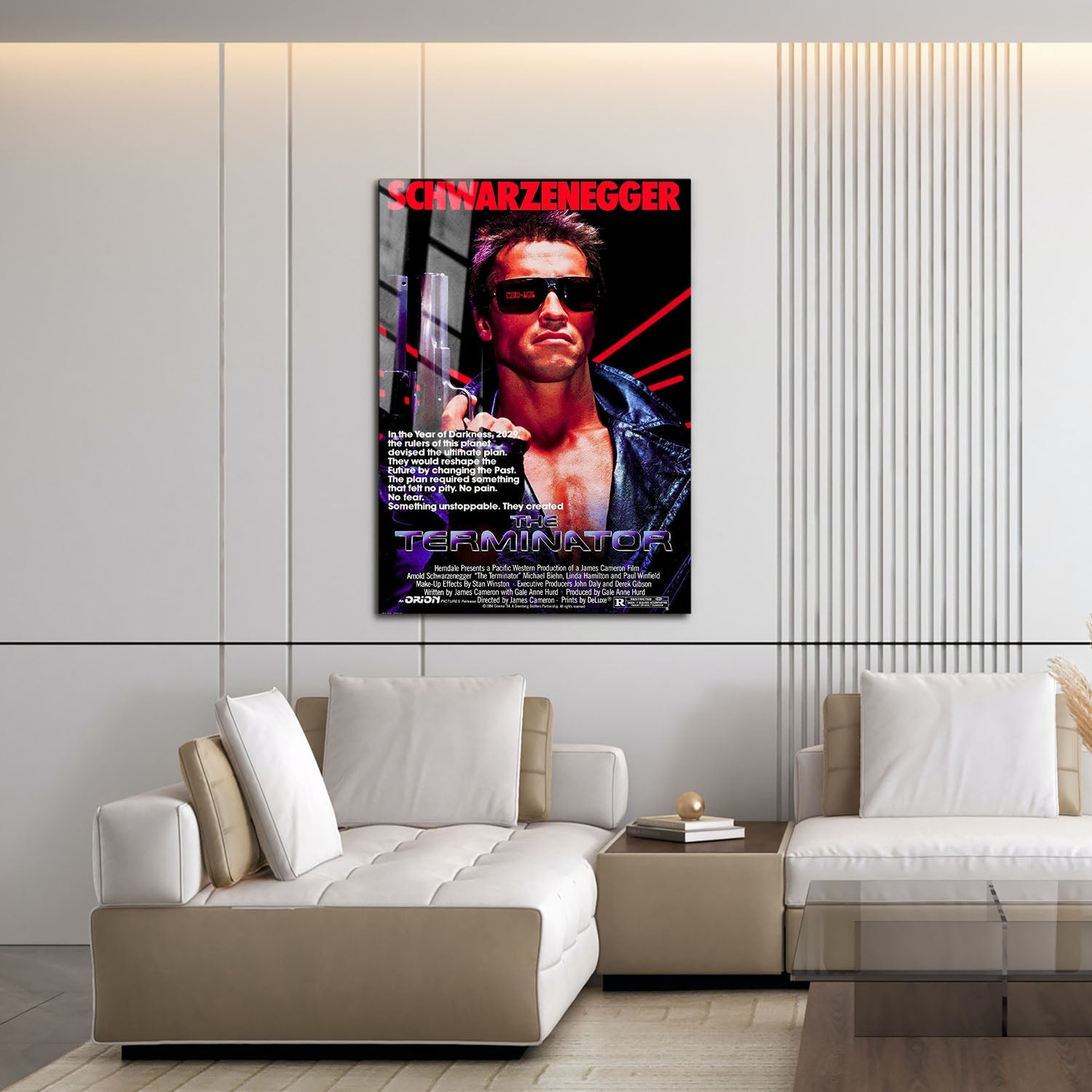 Flex Designs Metal Poster The Terminator Original 16 x 24" Home Goods - Movie 1984 Movie Metal Poster
