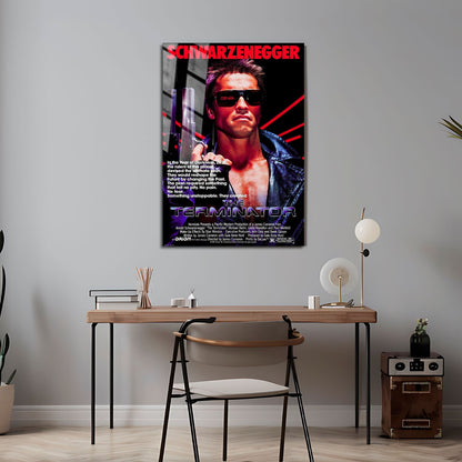Flex Designs Metal Poster The Terminator Original 24 x 36" Home Goods - Movie 1984 Movie Metal Poster