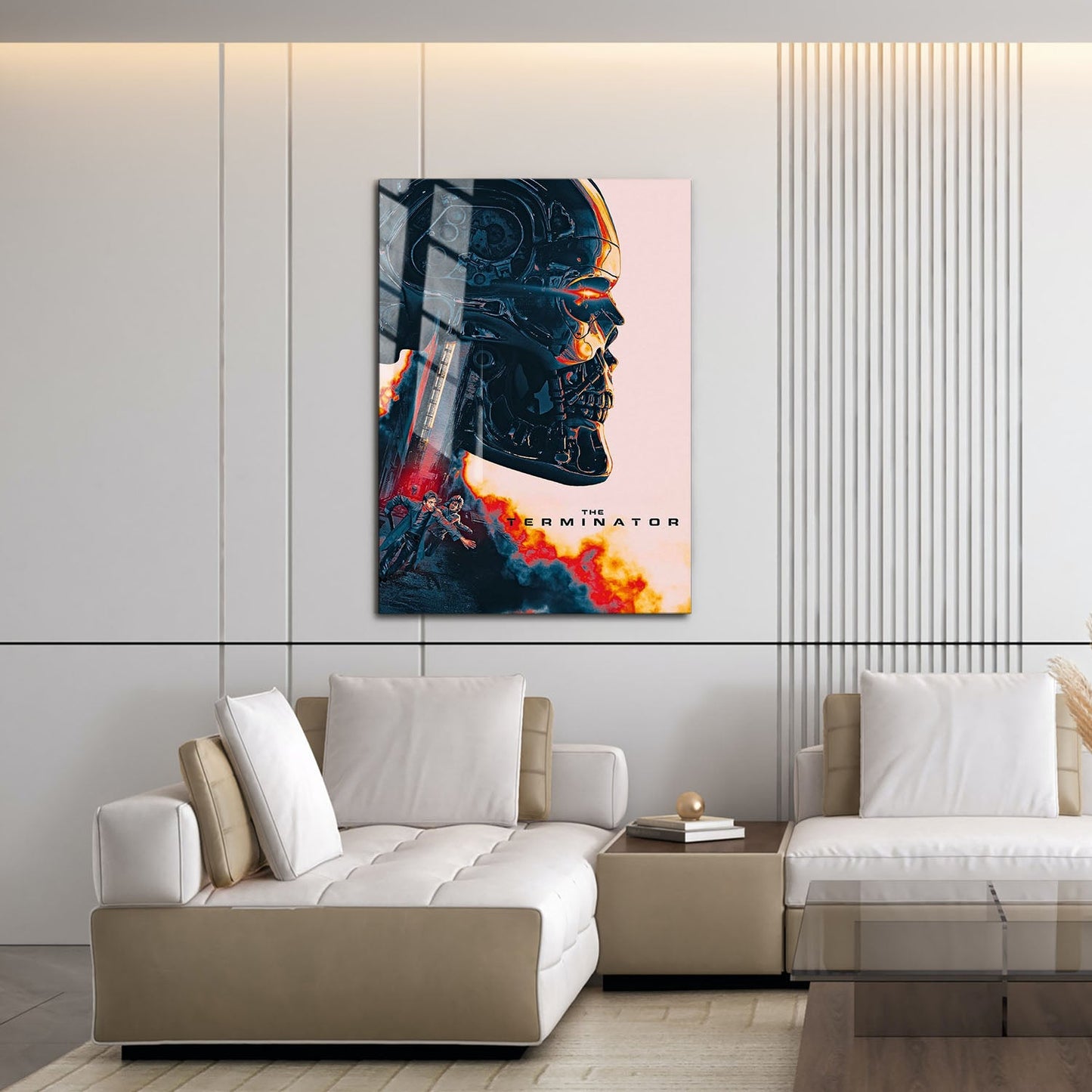 Flex Designs Metal Poster The Terminator Teaser 16 x 24" Home Goods - Movie 1984 Movie Metal Poster